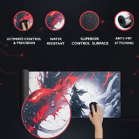 Wrath of the Dragon - Samurai Inferno Desk Mat | Desk Vibe - 4