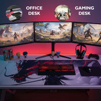 Wrath of the Dragon - Samurai Inferno Desk Mat | Desk Vibe - 5