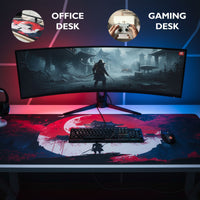 Blood Moon Samurai Desk Mat | Desk Vibe - 3