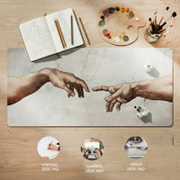 The Creation of Adam Desk Mat | Desk Vibe - 3