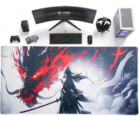 Wrath of the Dragon - Samurai Inferno Desk Mat | Desk Vibe - 1