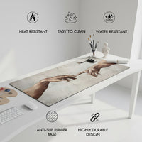 The Creation of Adam Desk Mat | Desk Vibe - 4
