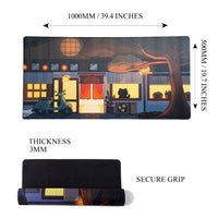 Tokyo Night Cafe Desk Mat | Desk Vibe - 4