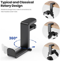 PC Gaming Headset Headphone Hook Holder Hanger Mount - 4