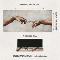 The Creation of Adam Desk Mat | Desk Vibe - 2