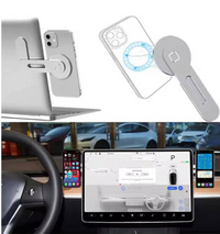 DeskVibe Magnetic Phone Holder, Slim Adjustable Laptop Side Mount Clip - 5