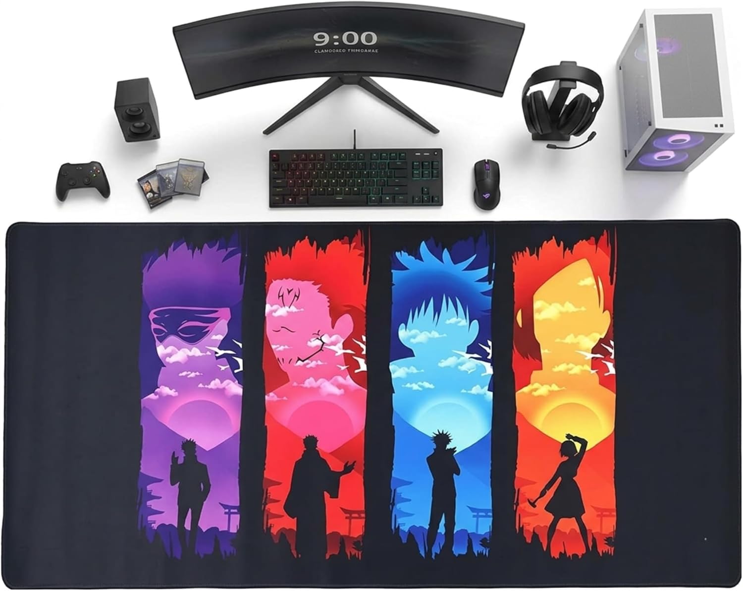 Shonen & Dark Anime Desk Mat | Desk Vibe