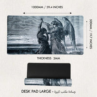 Jacob Wrestling with the Angel Desk Mat | Desk Vibe - 2
