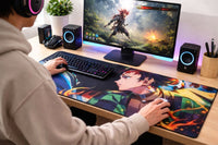 Demon Slayer (Tanjiro Kamado) Desk Mat | Desk Vibe - 4