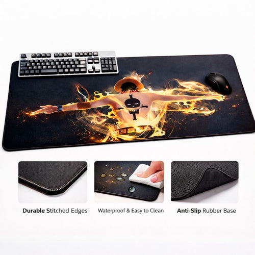 Fire Fist Ace Desk Mat | Desk Vibe
