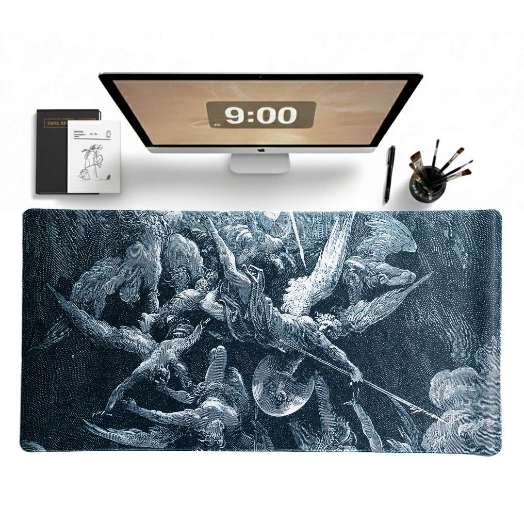The Fall of the Rebel Angels Desk Mat | Desk Vibe