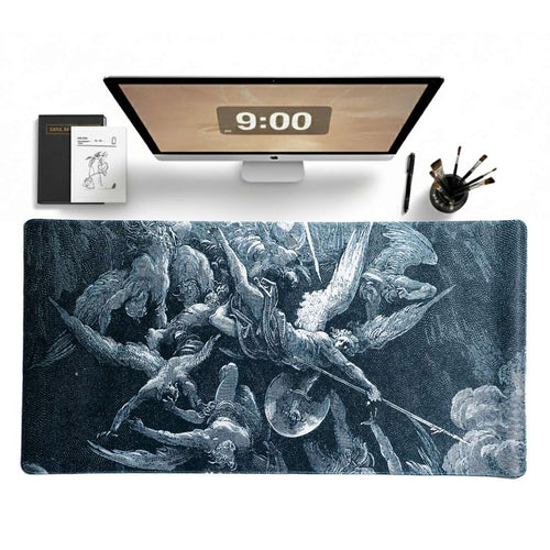 The Fall of Lucifer Desk Mat