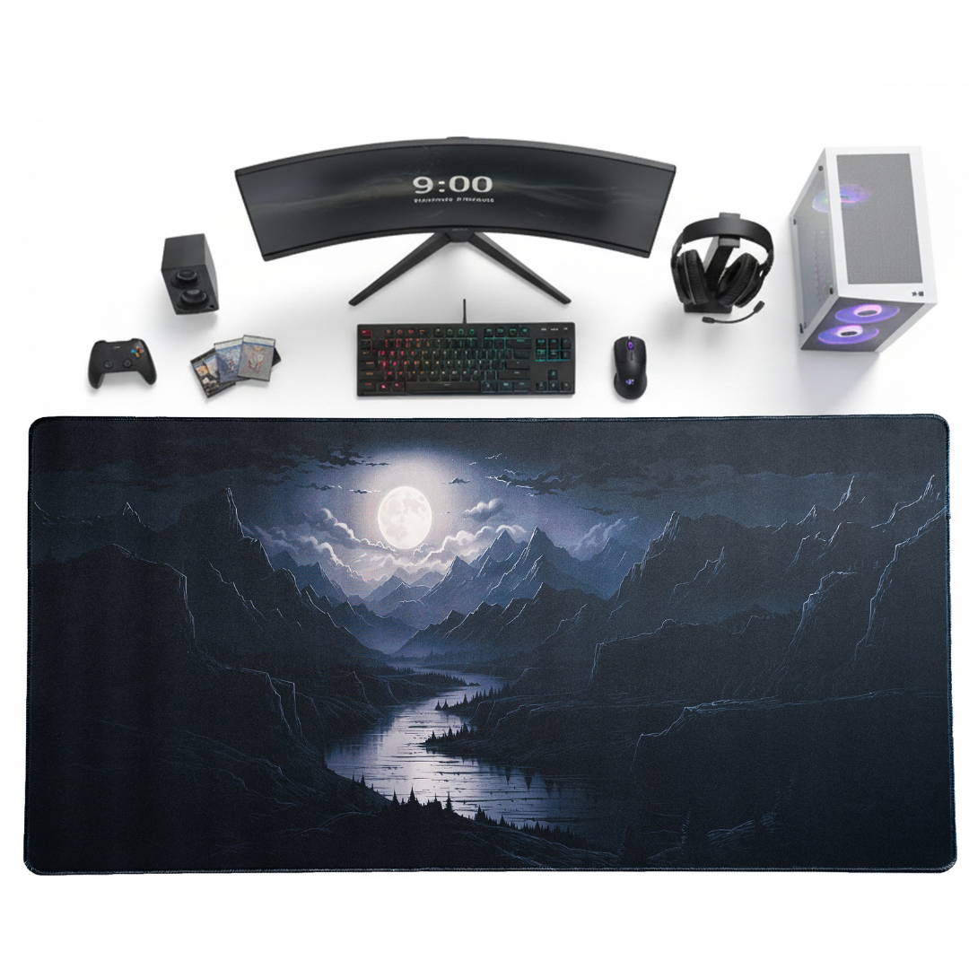 Moonlit Valley Desk Mat | Desk Vibe