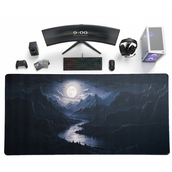 Moonlit Valley Desk Mat | Desk Vibe