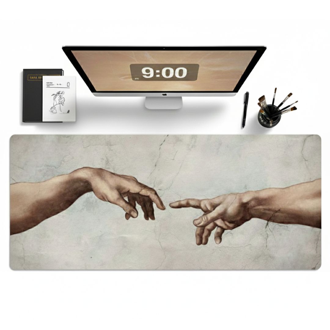 The Creation of Adam Desk Mat | Desk Vibe