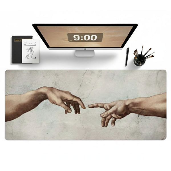 The Creation of Adam Desk Mat | Desk Vibe