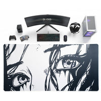 Eyes of Mystery - Minimalist Art Desk Mat | Desk Vibe - 1