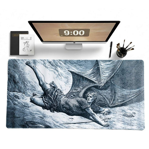 The Fall of Lucifer Desk Mat | Desk Vibe