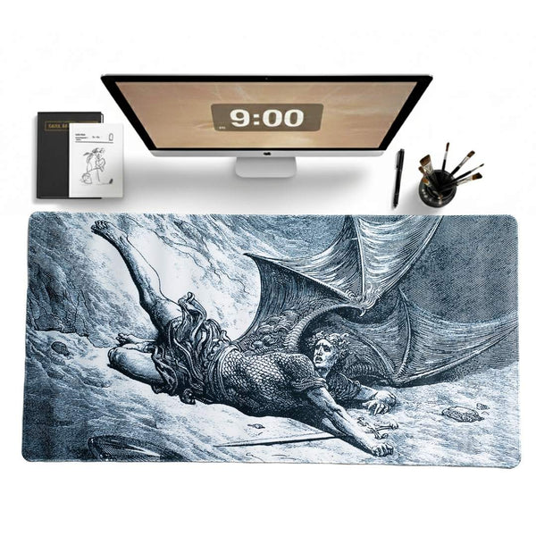 The Fall of Lucifer Desk Mat | Desk Vibe