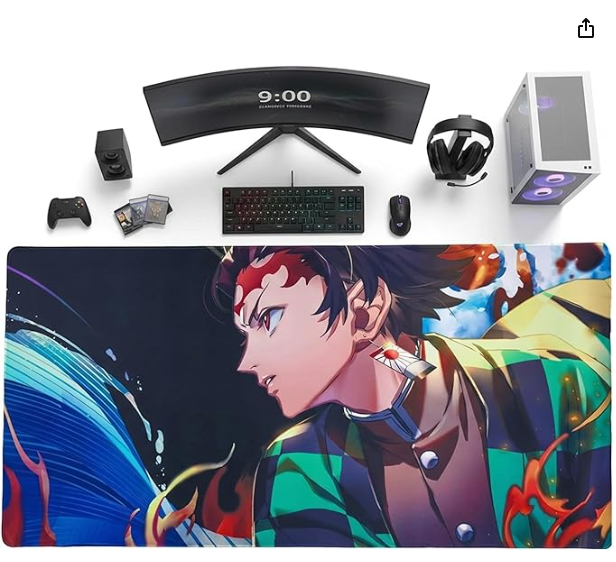 Demon Slayer (Tanjiro Kamado) Desk Mat | Desk Vibe